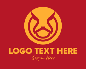 Horns - Wild Animal Head logo design
