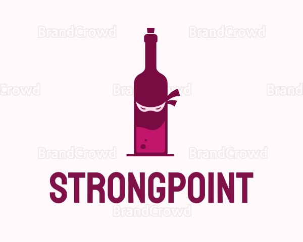 Ninja Wine Bottle Logo