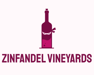 Ninja Wine Bottle logo design