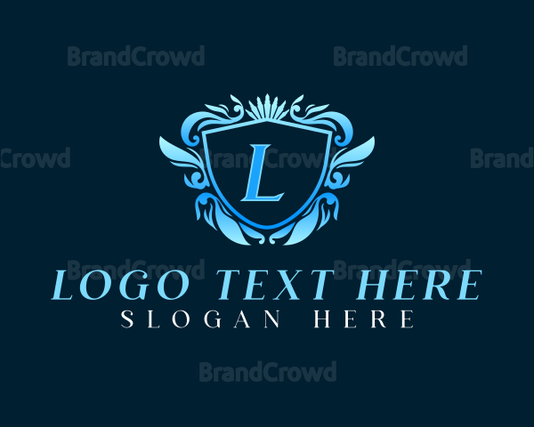 Insignia Ornamental Elegant Crown Logo