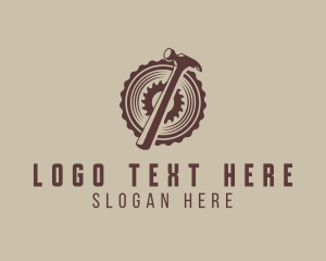 Logger - Hammer Saw Carpentry logo design