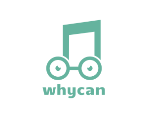 Musical Note Eyeglasses Logo