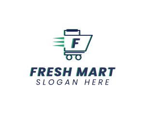 Grocery - Fast Grocery Cart logo design