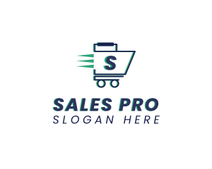 Fast Grocery Cart logo design