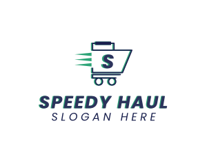 Fast Grocery Cart logo design