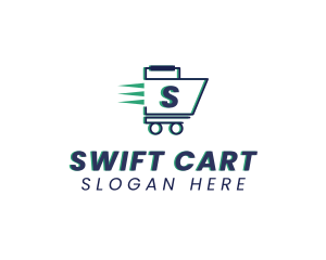 Fast Grocery Cart logo design