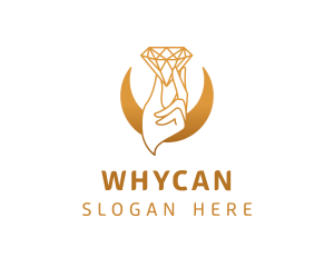 Golden - Golden Hand Diamond logo design