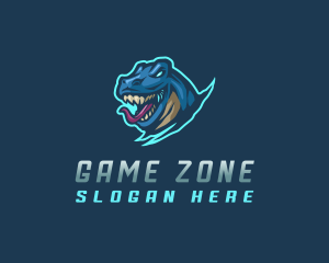 Wild Gaming Dinosaur logo design