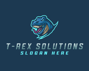 Tyrannosaurus - Wild Gaming Dinosaur logo design