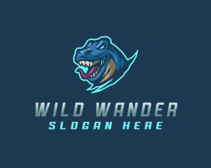 Wild Gaming Dinosaur logo design