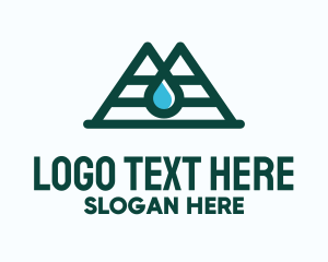 Liquid - Natural Mountain Water logo design