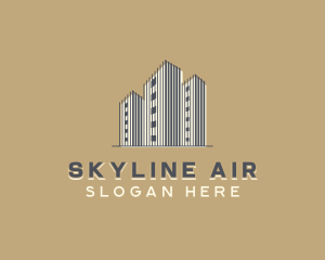 Skyscraper Building Realty Logo