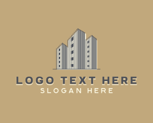 Condominium - Skyscraper Building Realty logo design