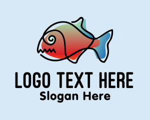Colorful - Abstract Colorful Fish logo design