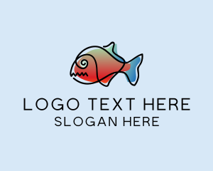 Fishery - Animal Pet Fish logo design