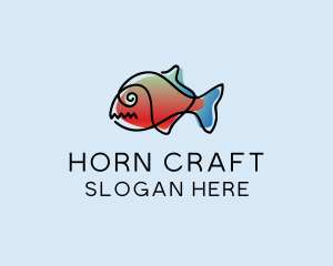 Animal Pet Fish  logo design