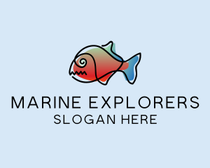 Pet Fish Marine logo design