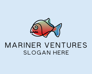 Pet Fish Marine logo design