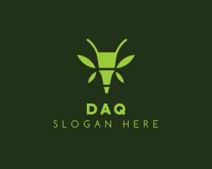 Green Bamboo Insect Logo
