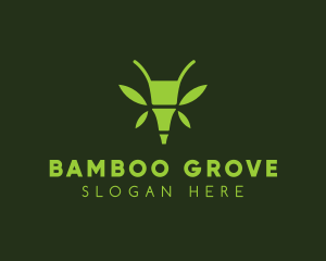 Bamboo - Green Bamboo Insect logo design