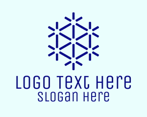 Financial - Blue Hexagon Pattern logo design