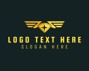 Online Gaming - Military Aviation Wing logo design