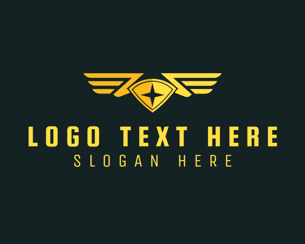 Flight - Military Aviation Wing logo design