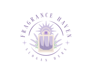 Fragrant Perfume Lavender logo design