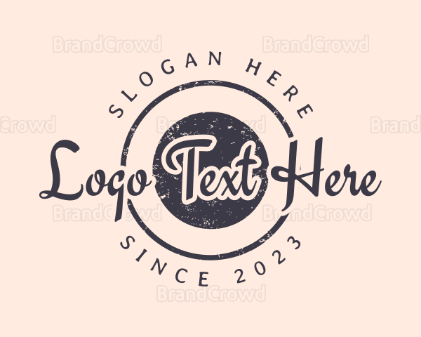 Script Badge Brand Logo