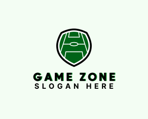 Soccer Field Shield logo design