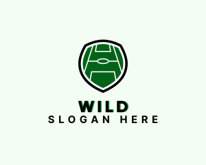 Court - Soccer Field Shield logo design