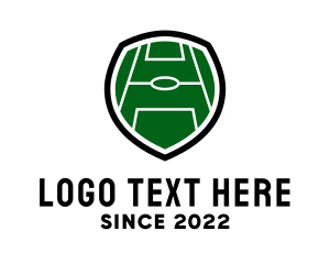 Soccer Field Shield Logo