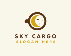 Starry Moon Cafe logo design