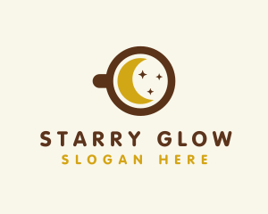 Starry Moon Cafe logo design