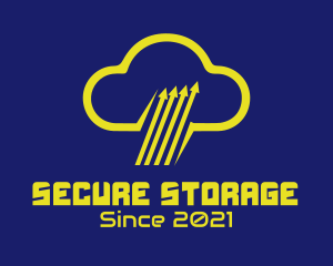 Storage - Cloud Storage Arrow logo design