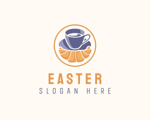 Mug - Croissant Coffee Cup logo design