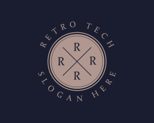 Retro Hipster Fashion Boutique logo design