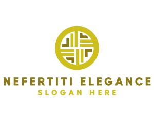 Gold Decorative Business Coin logo design