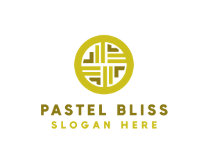 Gold Decorative Business Coin logo design