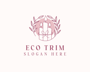 Eco Handmade Candle logo design