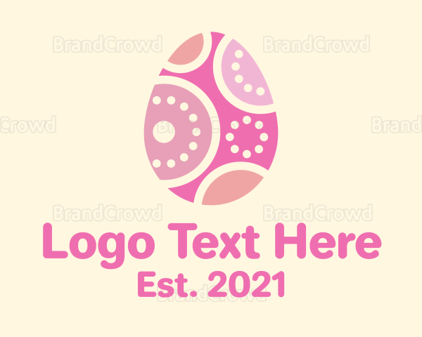 Cute Easter Egg Logo