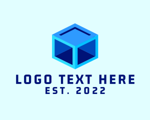 Gamer - 3D Box Cube logo design