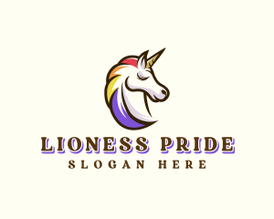 Mythical Unicorn Pride logo design