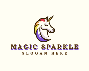 Mythical Unicorn Pride logo design