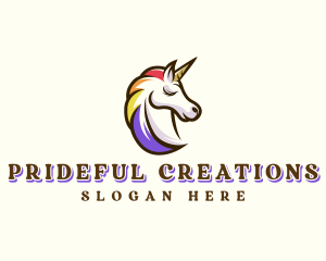 Pride - Mythical Unicorn Pride logo design