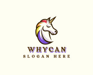 Lgbt - Mythical Unicorn Pride logo design
