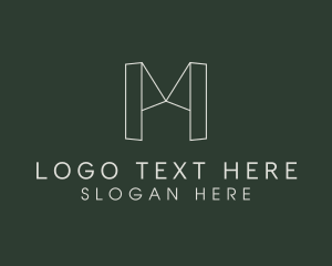 Structure - Architecture Firm Letter M logo design