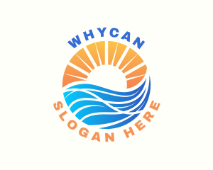 Ocean Wave Beach Logo