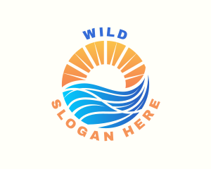 Splash - Ocean Wave Beach logo design