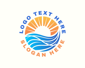 Bay - Ocean Wave Beach logo design